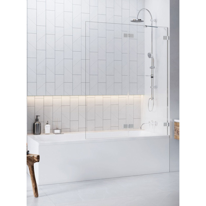 Vaňová zástena Radaway Euphoria PNJ 60, sklo číre, 600-610x1500mm, profil chróm
