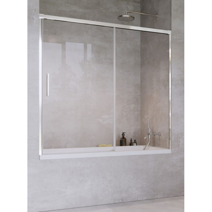 Vaňová zástena Radaway Euphoria PNJ 60, sklo číre, 600-610x1500mm, profil chróm