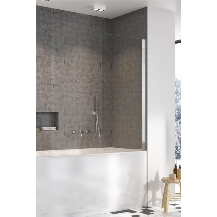 Vaňová zástena Radaway Essenza New Black PND II 140, pravé, sklo číre, 140x150cm, čierna profil