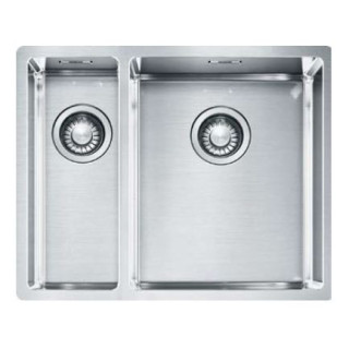 Drez oceľový Franke BOX 260/160-34-16 - brúsená oceľ jedwab