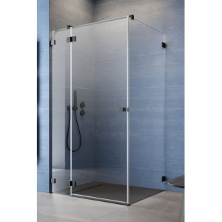 Časť pravé kúty Radaway Essenza Pro Black PDD, 1000x2000mm, sklo číre, zlatý profil