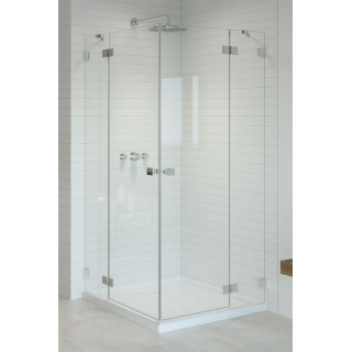 Časť ľavé kúty Radaway Essenza Pro PDD, 800x2000mm, sklo číre, profil chróm