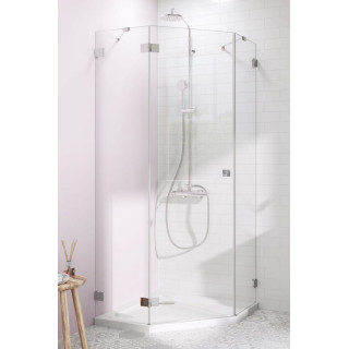 Časť pravé kúty Radaway Essenza Pro Gold KDD, 1000x2000mm, sklo číre, zlatý profil