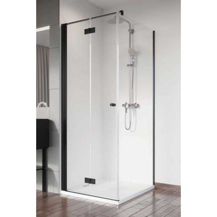 Dverí pre sprchový kút Radaway Nes 8 Black KDJ I 100, pravé, 1000x2000mm, čierna profil