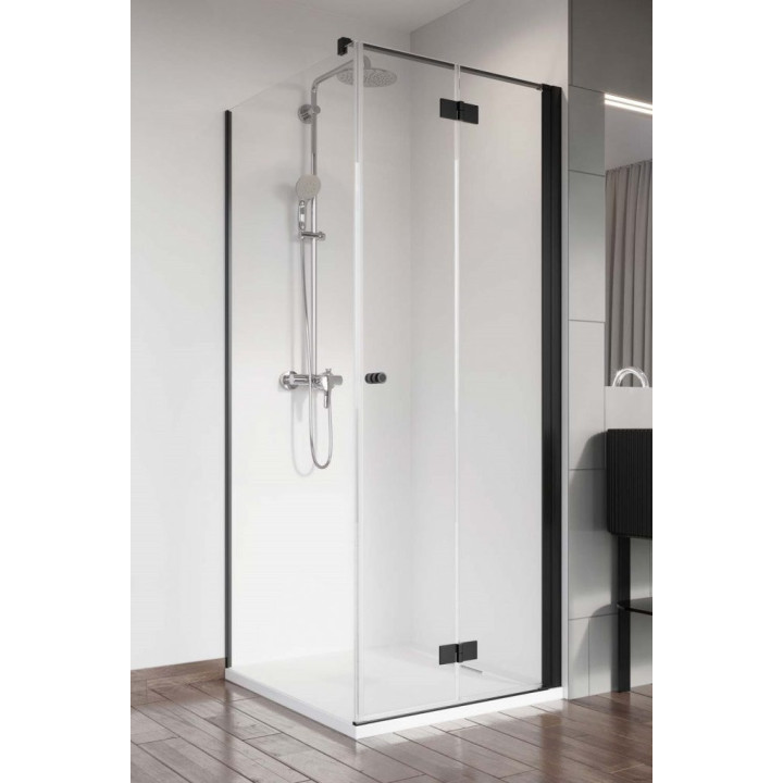Dverí pre sprchový kút Radaway Nes 8 Black KDJ I 100, pravé, 1000x2000mm, čierna profil