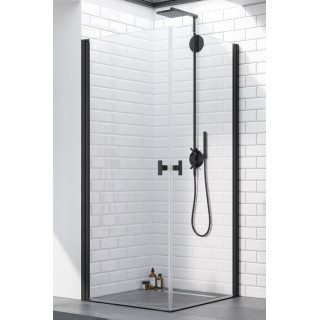 Dverí pre sprchový kút Radaway Nes 8 Black KDJ B 100, pravé, skladacie, 1000x2000mm, čierna profil