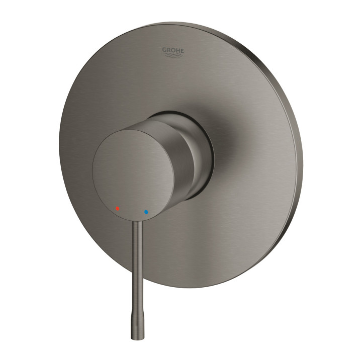 Batéria sprchová Grohe Essence stenová, páková - brushed hard graphite