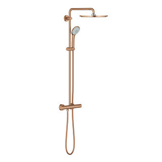 Sprchový set s termostatom na montáž na stenu GROHE Euphoria System 310 - brushed warm sunset