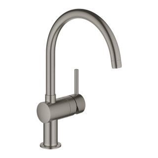 Drezová batéria z otočným výtokovým ramenom, páková Grohe Minta 1/2" - brushed hard graphite