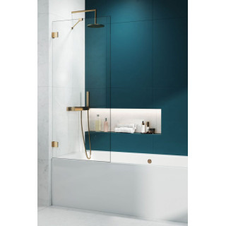Vaňová zástena Radaway Nes PND II 140, pravé, sklo číre, 140x150cm, profil chróm
