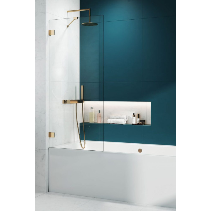 Vaňová zástena Radaway Nes PND II 140, pravé, sklo číre, 140x150cm, profil chróm