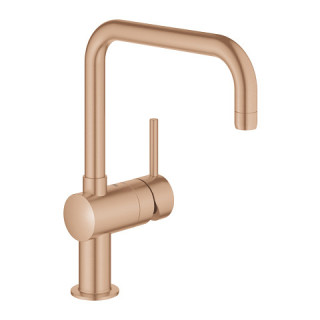 Páková drezová batéria z otočným výtokovým ramenom Grohe Minta, DN 15 - brushed warm sunset