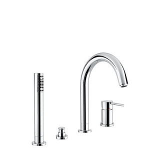 Vaňová batéria  4-otvorová Emmevi Piper čierna matnéný- sanitbuy.pl