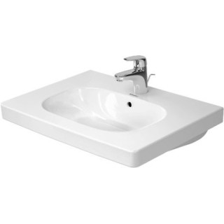 Umývadlo nábytkové Duravit D-Code, 105x48cm, jeden otvor pod baterię, biela