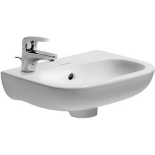 Umývadlo stenová Duravit D-Code Med, 85x48cm, bez otvoru pre batériu, biela