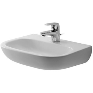 Umývadlo stenová Duravit D-Code Med, 36x27cm, bez otvoru pre batériu, biela