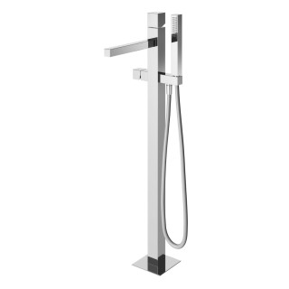 Batérie voľne stojaca na podlahu Bruma Escudo, výška 103cm, Sprchový set, chróm
