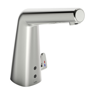 Bezkontaktná umyvadlová batéria Oras Inspera XS, na postavení, výška 139mm, Bluetooth, Batéria 6 V, chróm