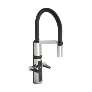 Drezová batéria Oras Optima, funkcja bezkontaktná, wyświetlacz temperatury, inteligentny ventil do zmywarki, výška 294mm, 230/5 