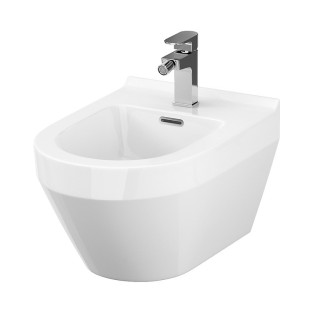 Bidet zavesený Cersanit Crea, oválny, 51x35cm, biely