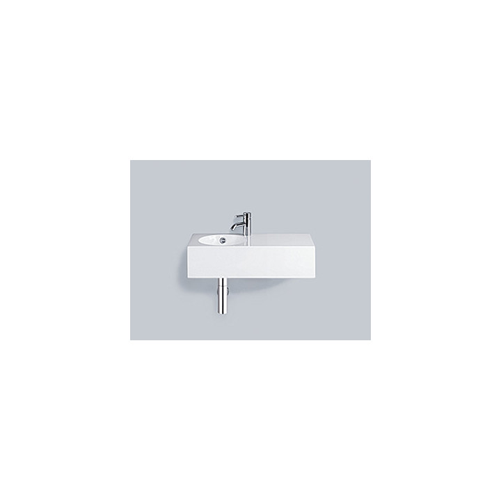 Umývadlo závesné Alape Scopio IC-Series, obdĺžniková, 600x325mm, z prepadom, otvor na batériu, WT.IC600H, biela