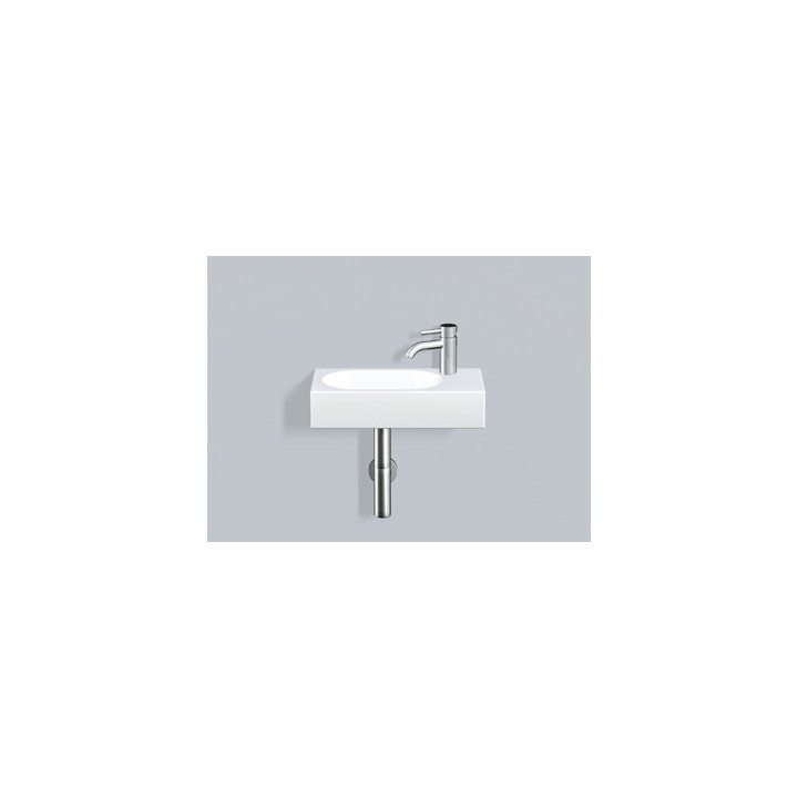 Umývadlo závesné Alape MC-Series, obdĺžniková, 800x455mm, z prepadom, otvor na batériu, łatwa w pielęgnacji, WT.MC800H, biela