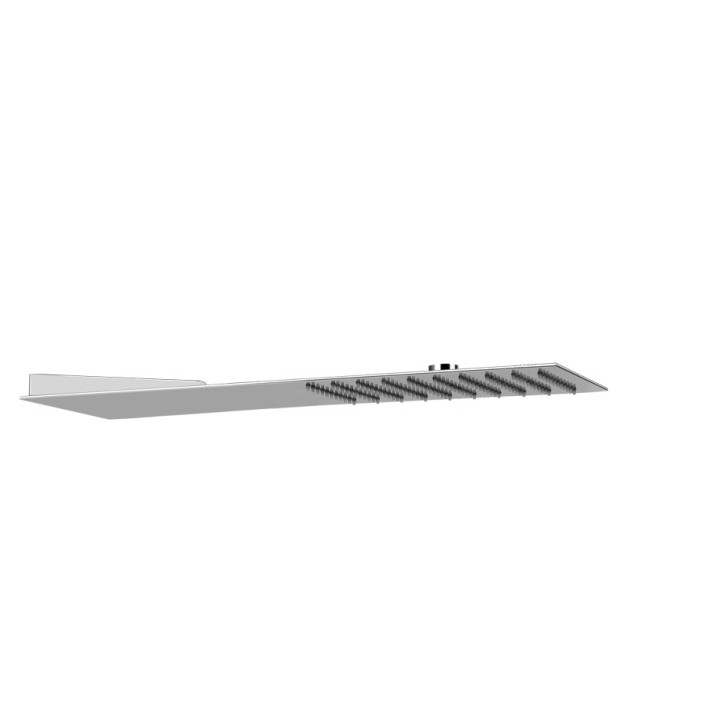 Horná sprcha Gessi Tondo 200, montáž do stieny, 3mm grubości, mirror steel