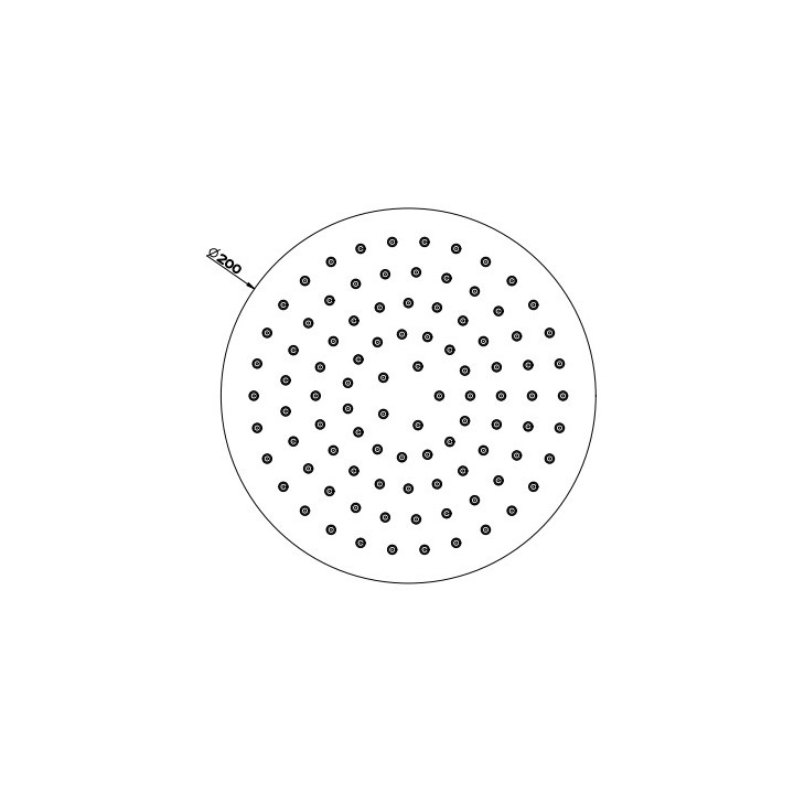 Horná sprcha Gesssi Inciso, okrúhla, 300mm, stropné pripojenie, chróm