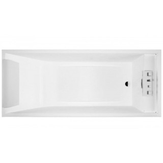 Vaňa obdĺžniková Novellini Sense 3, 180x80cm, dno szezlong, so sifónom i zagłówkiem, Montážní prvek, biely lesklý