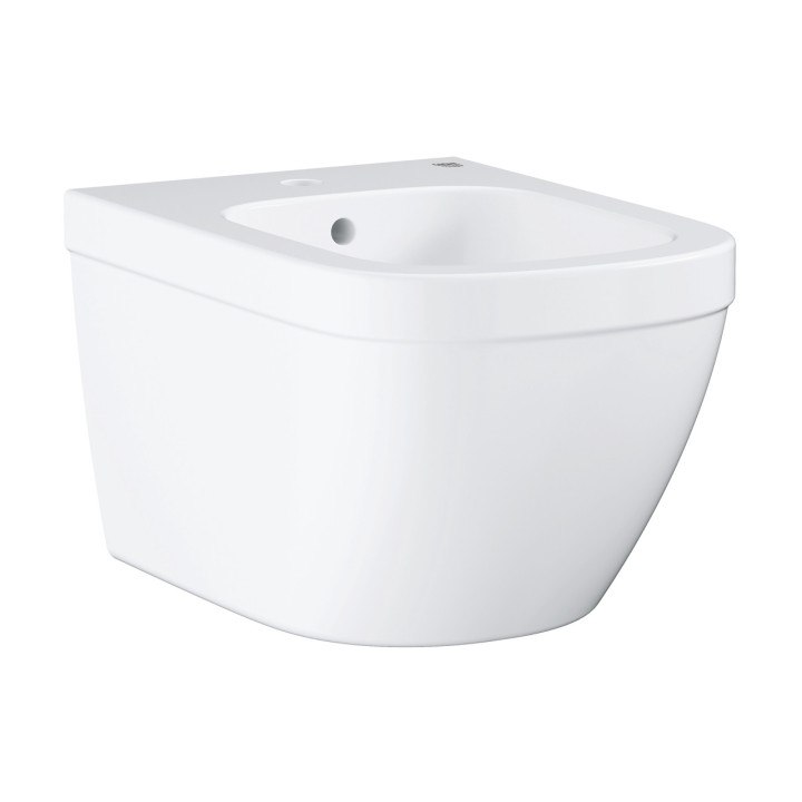 Závesný bidet Grohe Euro Ceramic, z prepadom, alpská bielaa