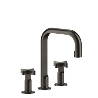 Umyvadlová batéria 3-otvorová Gessi Inciso, na postavení, výška 145mm, zátka automatický, uchwyty krzyżowe, chróm
