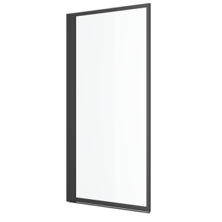 Vaňová zástena Excellent Fabrika, 73x145cm, Lietacie dvere, čierna profil