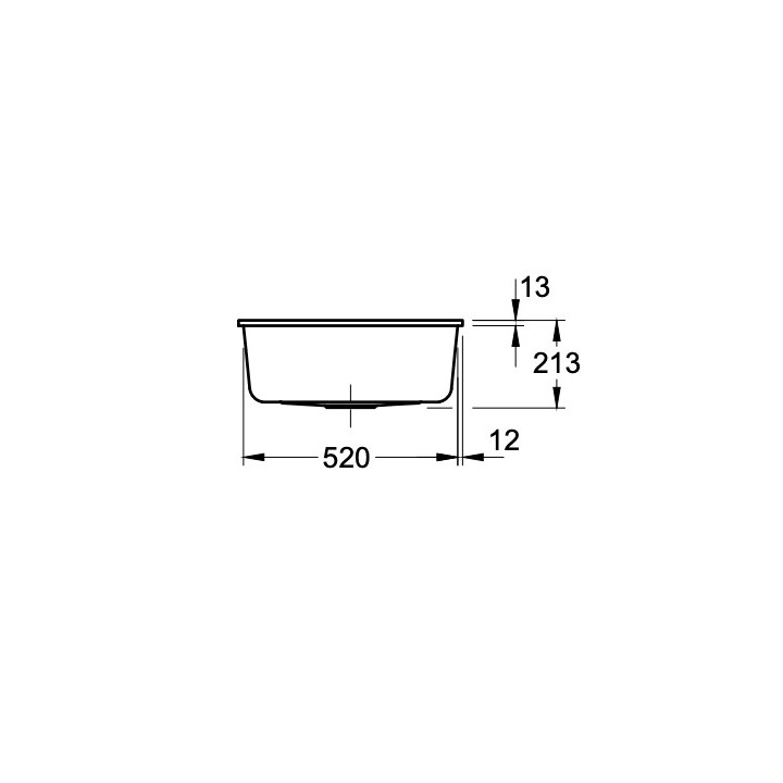 Zlew podblatowy Villeroy & Boch Subway 60 SU, 545x440mm, Chromit CeramicPlus