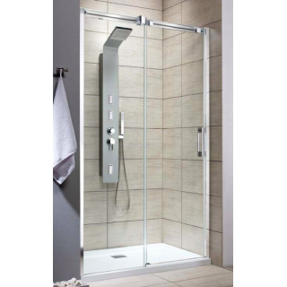 Dverí sprchové do niky Radaway Nes 8 Black DWB 90, pravé, skladacie, sklo číre, 900x2000mm, čierna profil