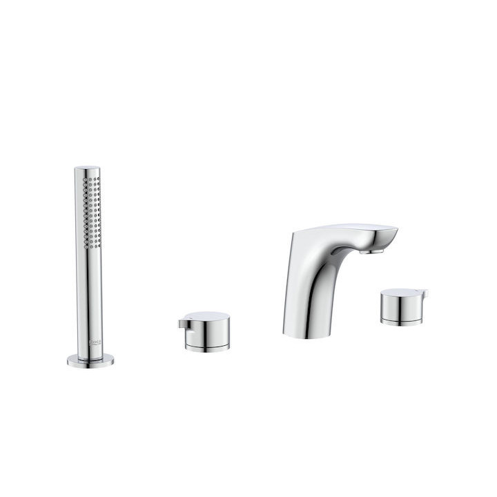 Batéria vaňová-sprchová 4-otvorová Roca Insignia, výtokové rameno 223mm, so sprchovým systemom, chróm