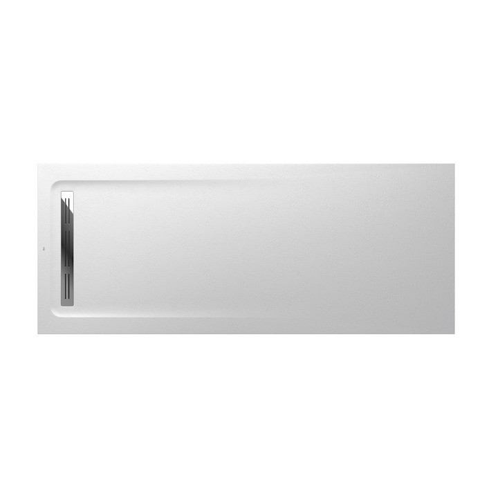 Sprchová vanička pravouhlý Roca Aquos, 1800x800mm, ultracienki, Stonex, biely