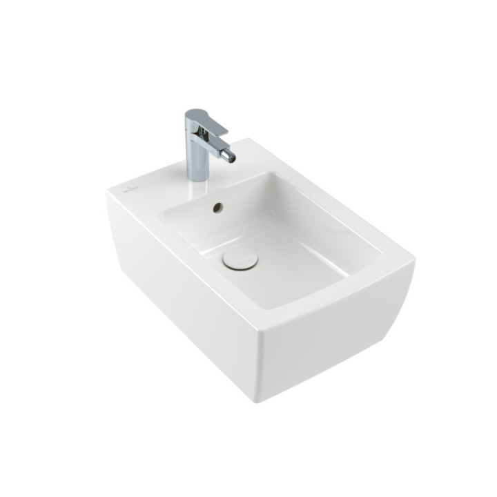 Závesný bidet Villeroy&Boch Momento 2.0, 56x37,5cm, pravouhlý, z prepadom, Weiss Alpin