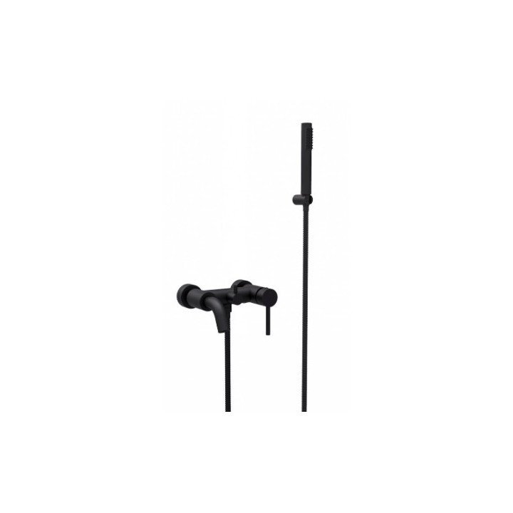 Vaňová  Batéria Besco Decco, na stěnu, výtokové rameno 182mm, Sprchový set, chróm