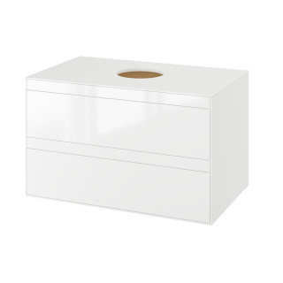 Skrinka pod umywalkę nablatową Excellent Tuto, 80x45,7cm, Závěsná, biely/biely