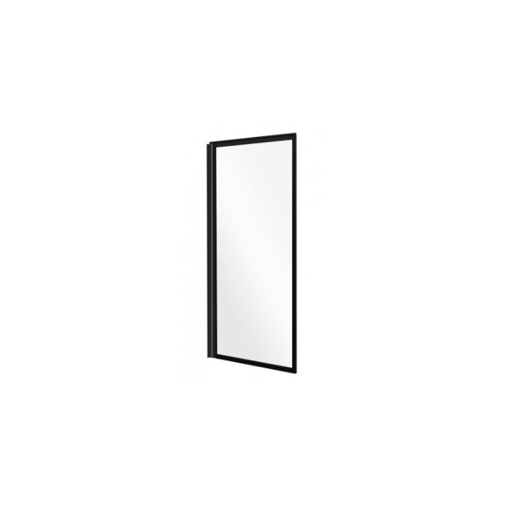Vaňová zástena Besco Prestigio, 80x150cm, 2-skrzydłowy, sklo číre, profil chróm