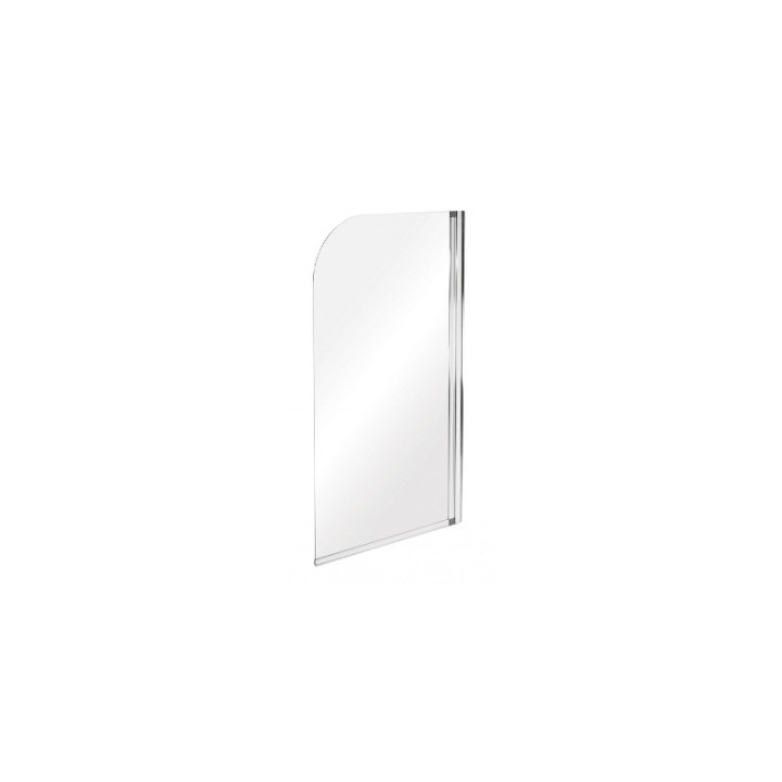 Vaňová zástena Besco Prime 1, 70x140cm, 1-skrzydłowy, sklo číre, profil chróm
