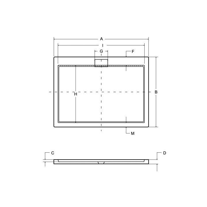 Sprchová vanička obdĺžniková Besco Axim Ultraslim, 100x80cm, akrylátové, biely