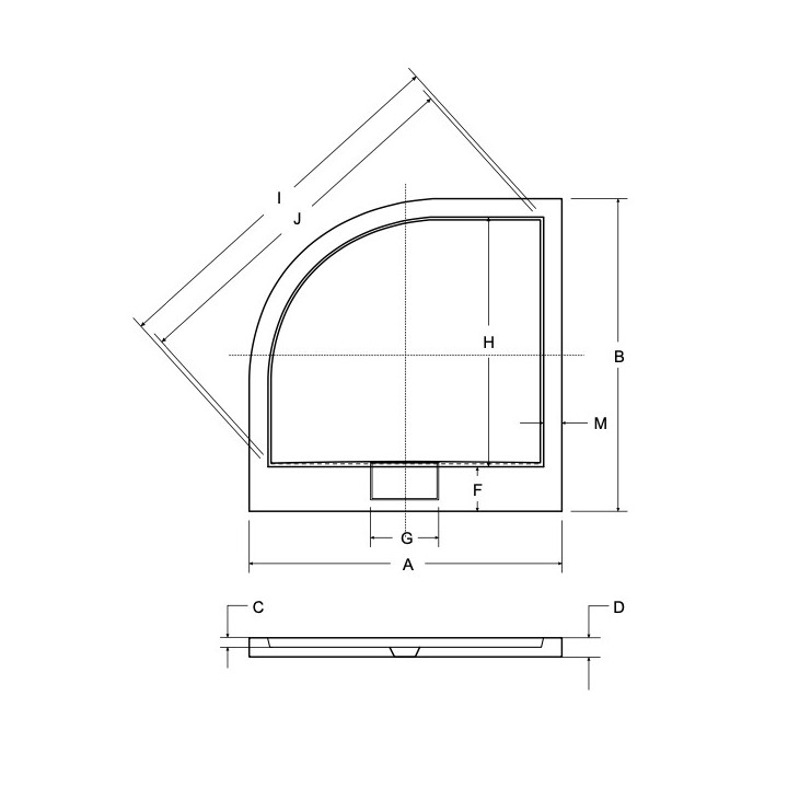 Štvorcová sprchová vanička Besco Axim Ultraslim, 80x80cm, akrylátové, biely