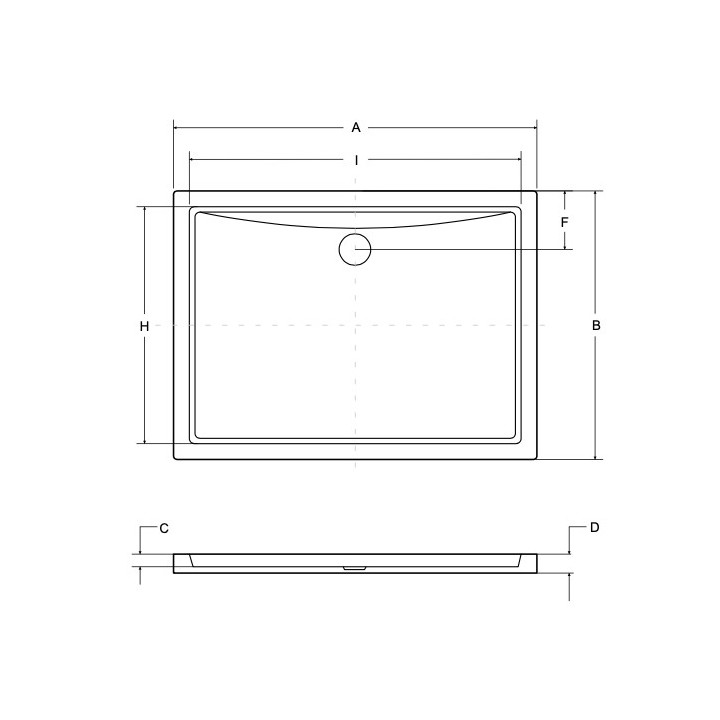 Sprchová vanička pravouhlý Besco Nox Ultraslim, 140x90cm, čierna mriežka maskująca, konglomeratowy, biely