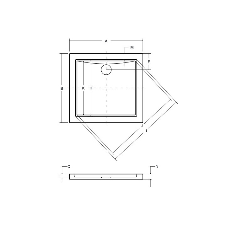 Sprchová vanička pravouhlý Besco Alpina Slimline, 100x80cm, integrovaný, akrylátové, biely