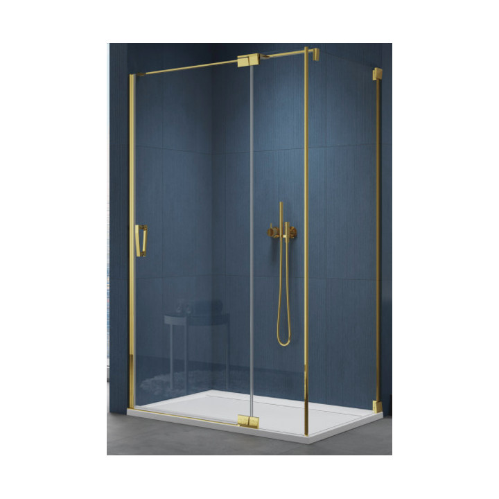 Dverí sprchové Sanswiss Caudra CA13, pravé, 90cm, sklo číre, profil zlatý
