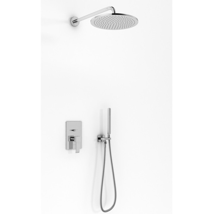 Sprchový set Kohlman Gixs, podomietkový, okrúhla Horná sprcha 20cm, chróm