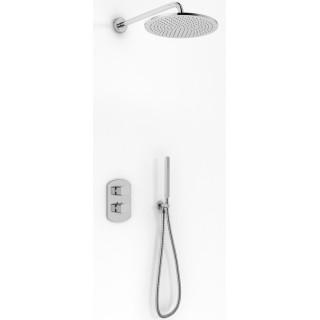 Sprchový set Kohlman Foxal, podomietkový, okrúhla Horná sprcha 20cm, 2 výstupy vody, chróm