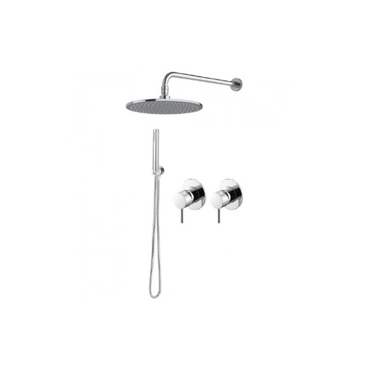 Sprchový set Vema Maira, podomietkový, 2 výstupy vody, Horná sprcha okrúhla 20cm, chróm