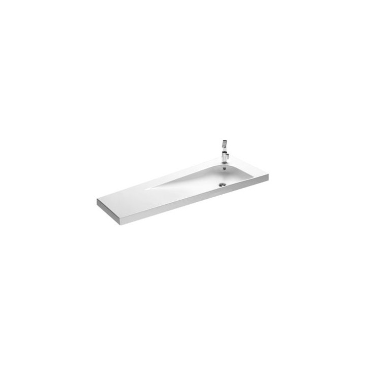 Umywalka Hatria Grandangolo trapezoidalna Y0V0 130x50 cm lewa- sanitbuy.pl